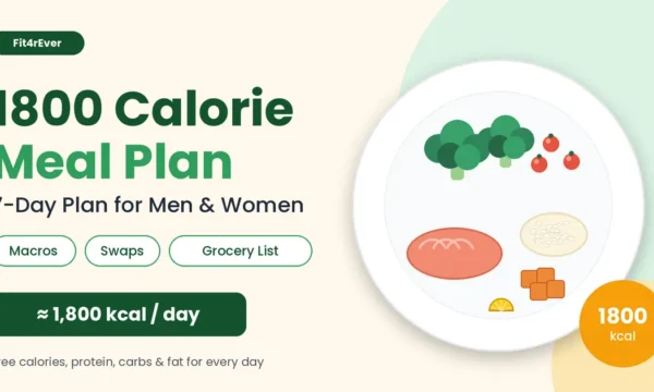 1800 calorie meal plan