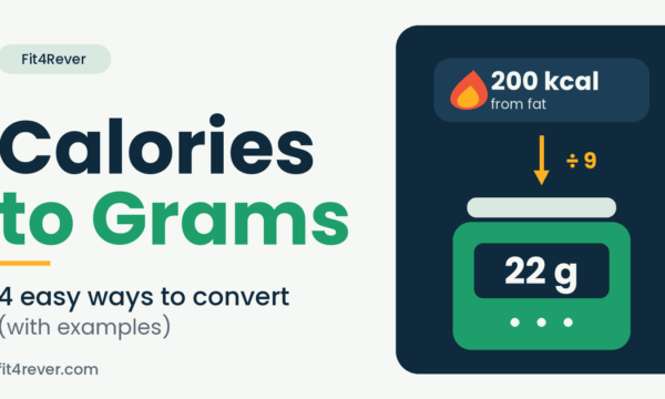 calories to grams