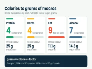 calories to grams