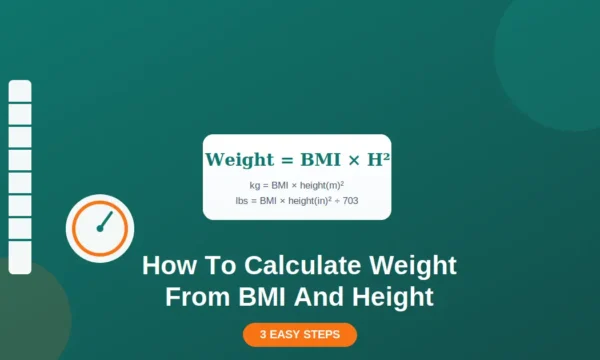 how to calculate weight from bmi and height