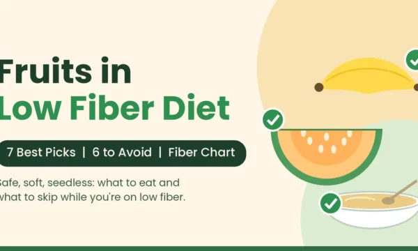 fruits in low fiber diet