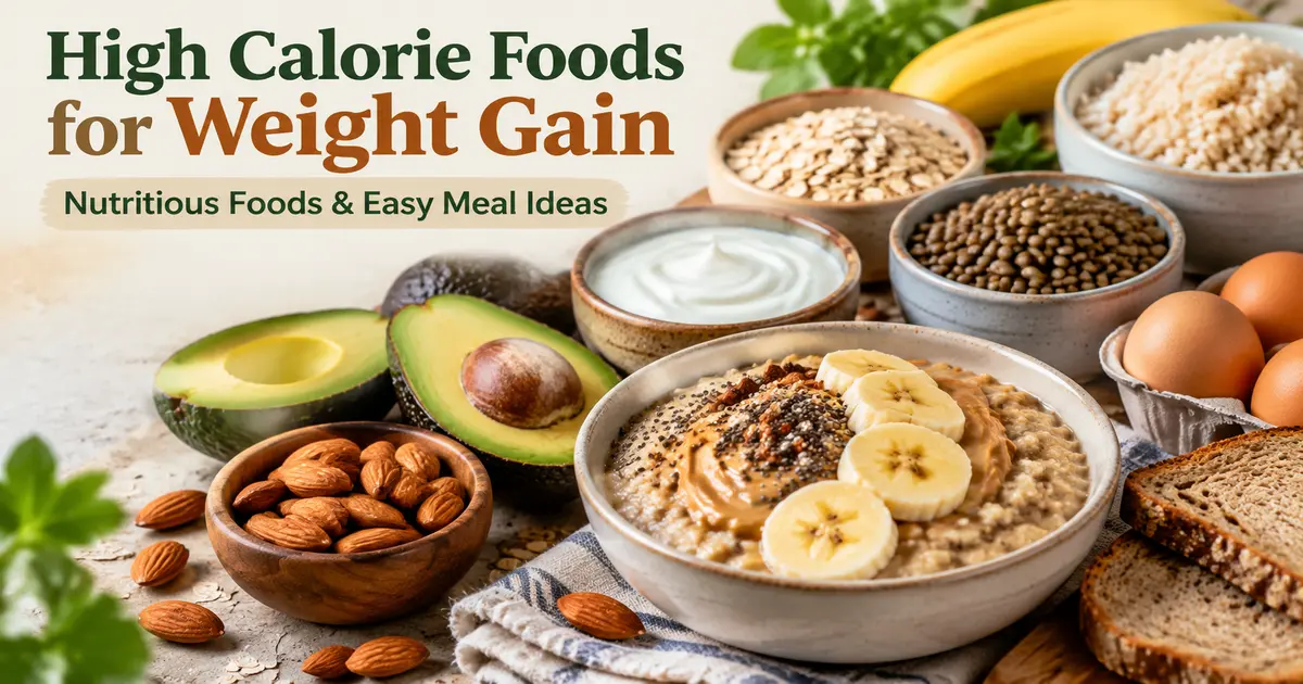 High calorie foods for weight gain: 20 practical choices