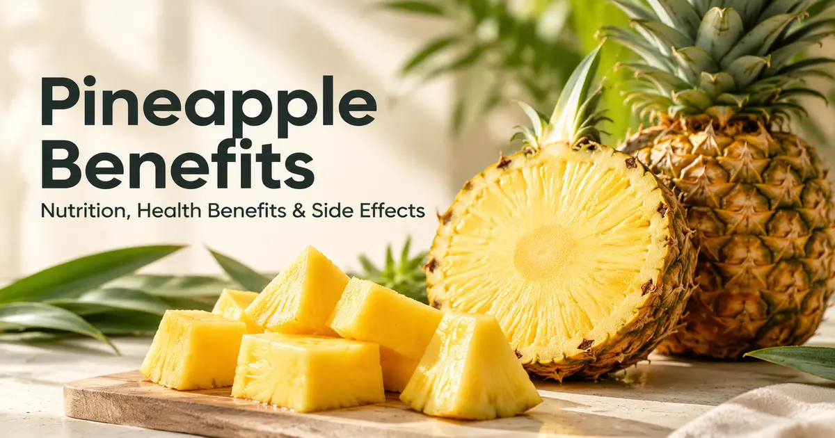 Pineapple Benefits: 7 Health Benefits, Nutrition & Side Effects