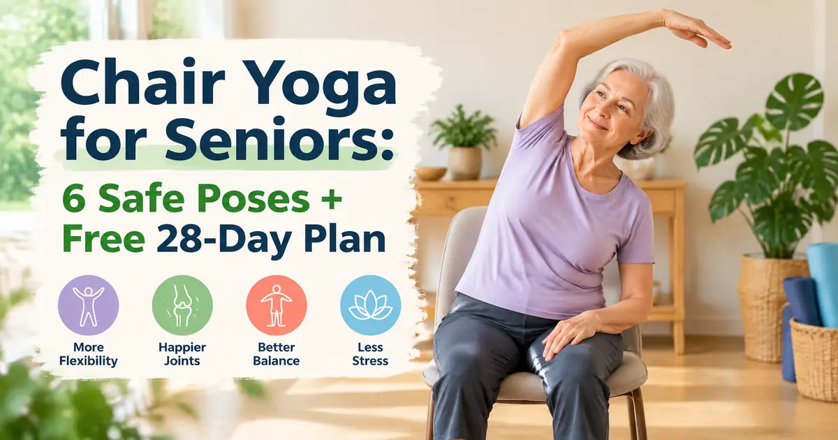 Chair Yoga for Seniors: 6 Safe Poses + Free 28-Day Plan