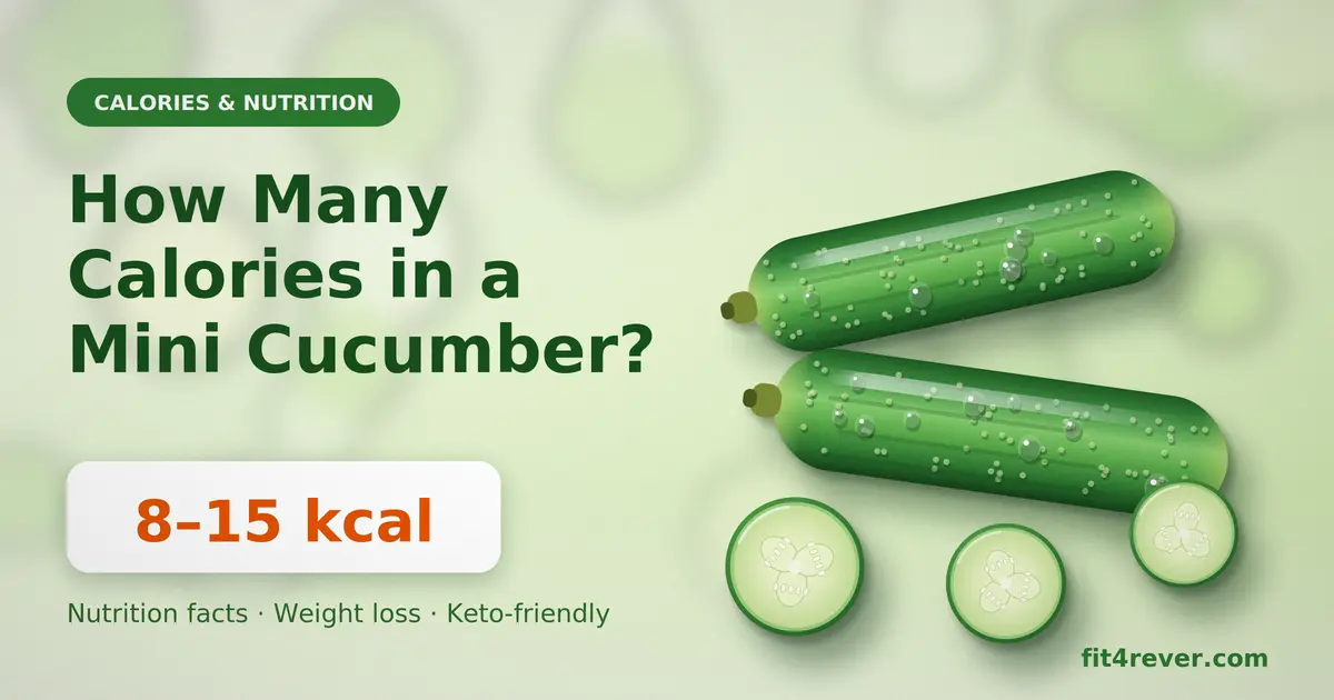 How Many Calories in a Mini Cucumber? Calories, Nutrition & Weight Loss