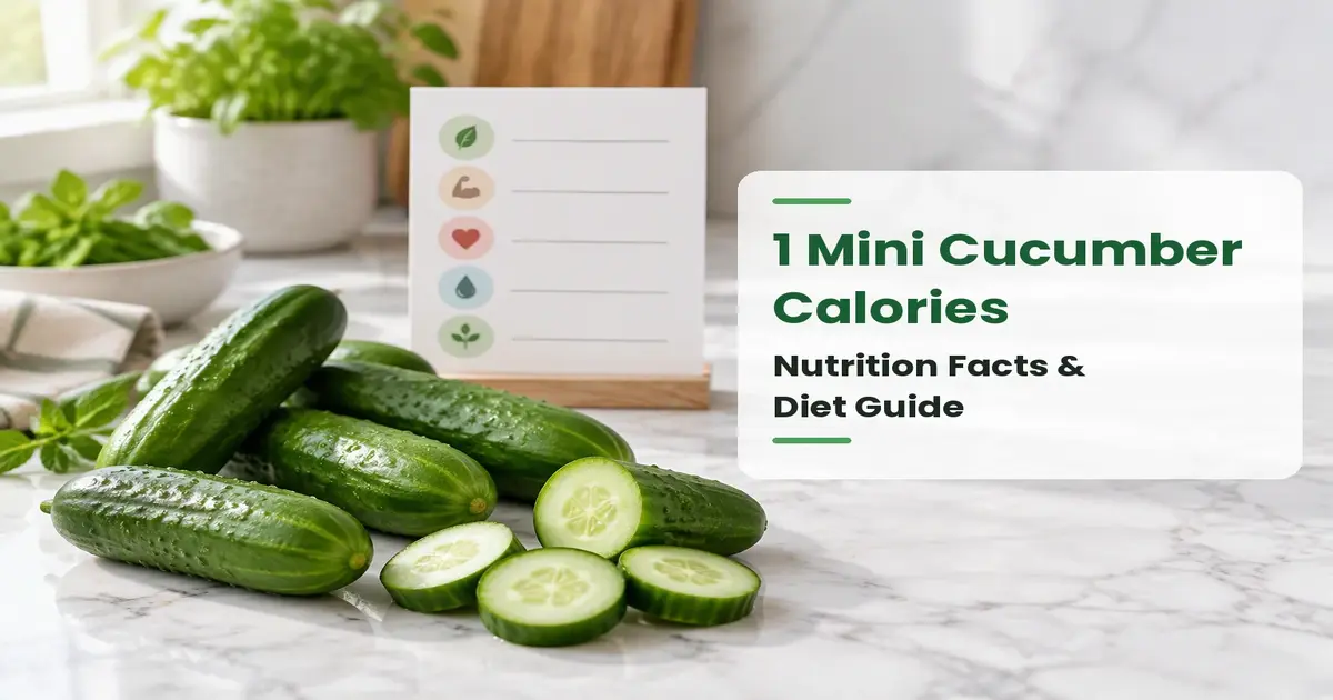 1 Mini Cucumber Calories: Nutrition Facts, Benefits & Diet Guide